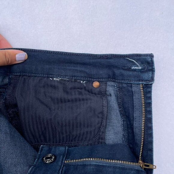 7 For All Mankind High Waist Ankle Gwenevere Dark Wash Skinny Jeans Size 28 Fall - Picture 5 of 8